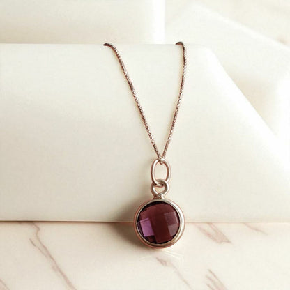 Collar Punto de Luz Amatista XL