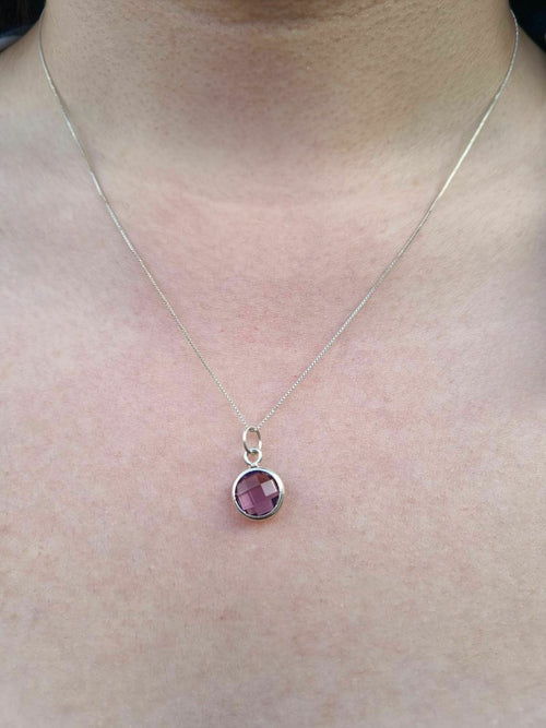 Collar Punto de Luz Amatista XL