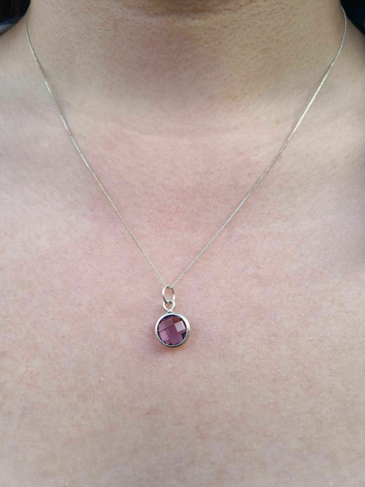 Collar Punto de Luz Amatista XL